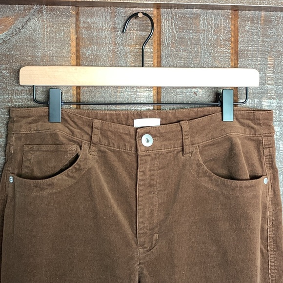 J Jill womens brown corduroy pants size 10 Petite twee retro forest academia - Picture 4 of 14
